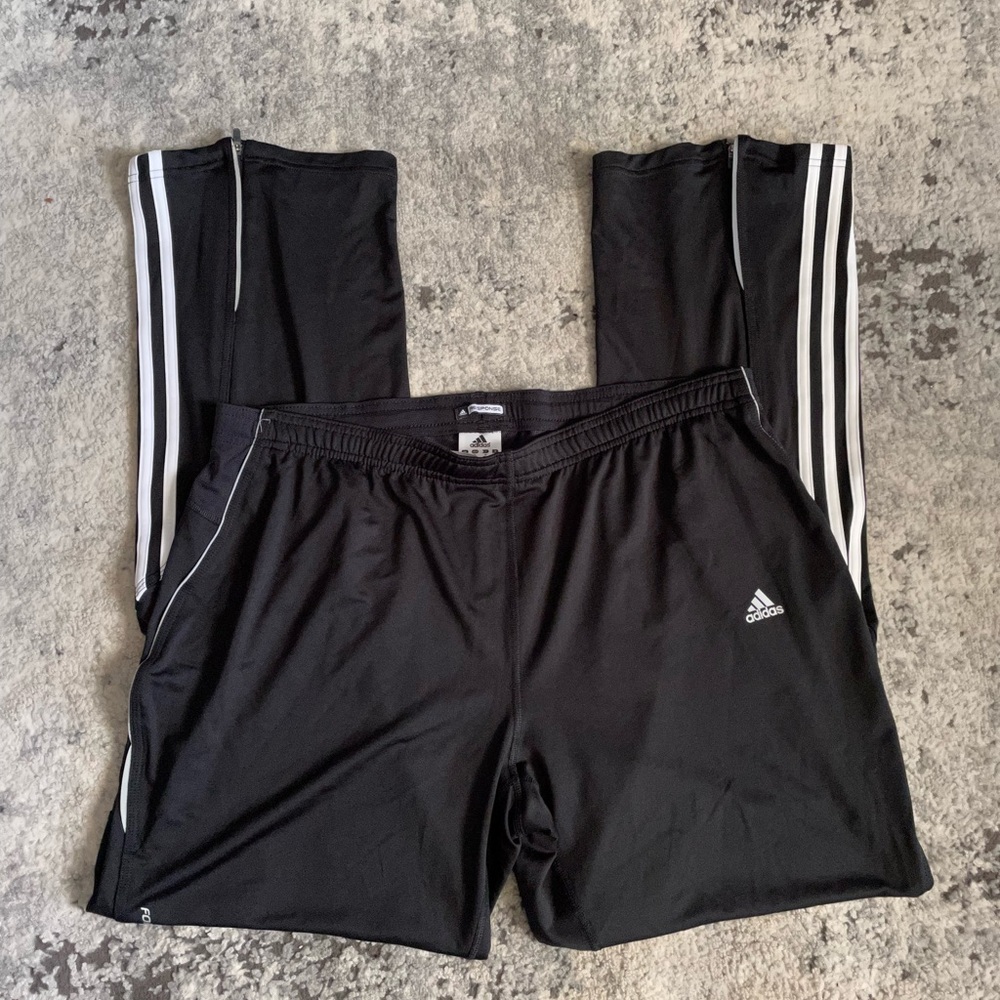 Adidas Response Pants Men’s Size XL Stripe Black Lightweight athletic track